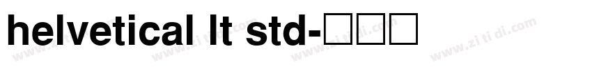 helvetical lt std字体转换